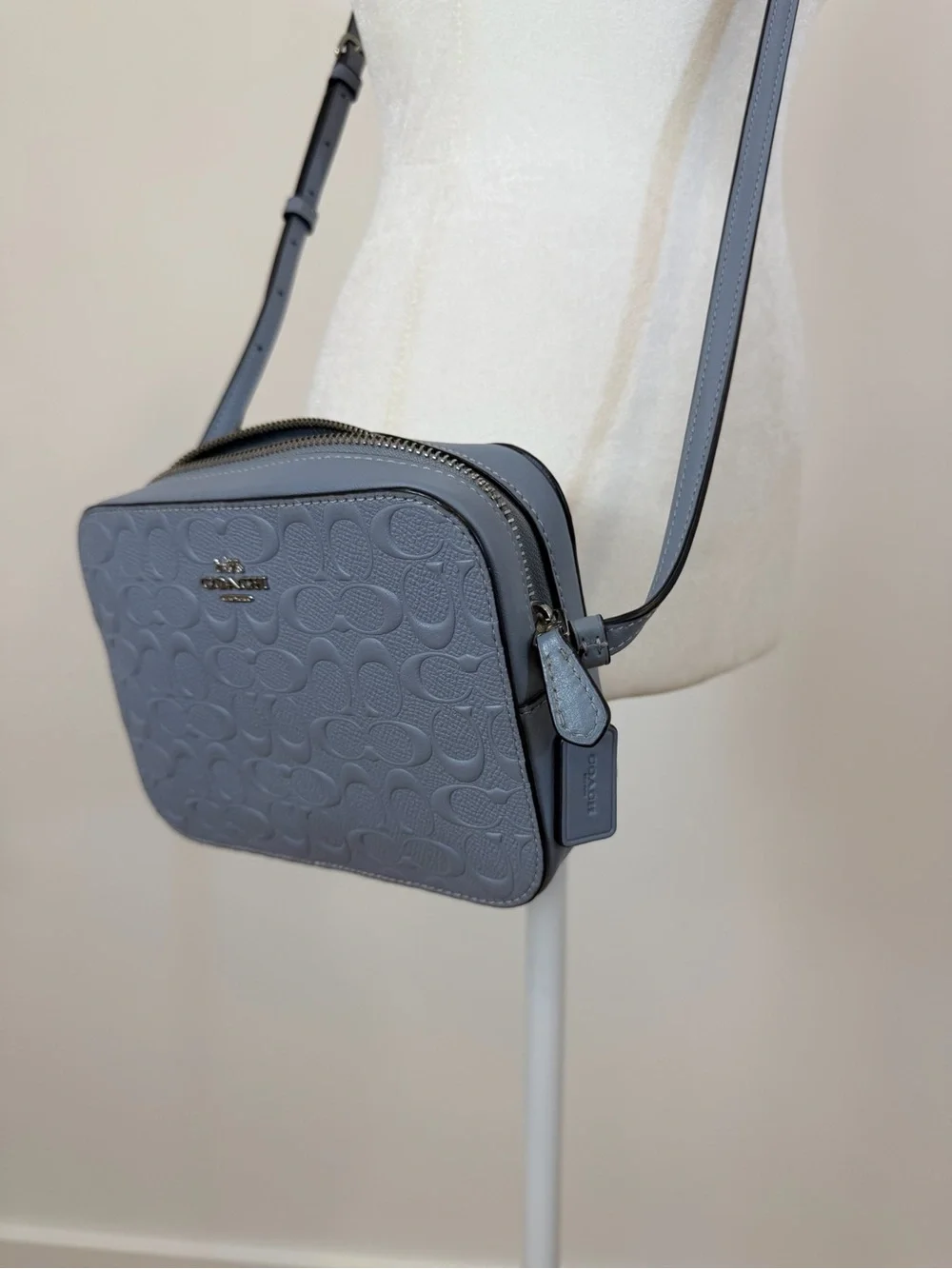 Coach Mini Camera Bag and Wallet in Twilight Blue